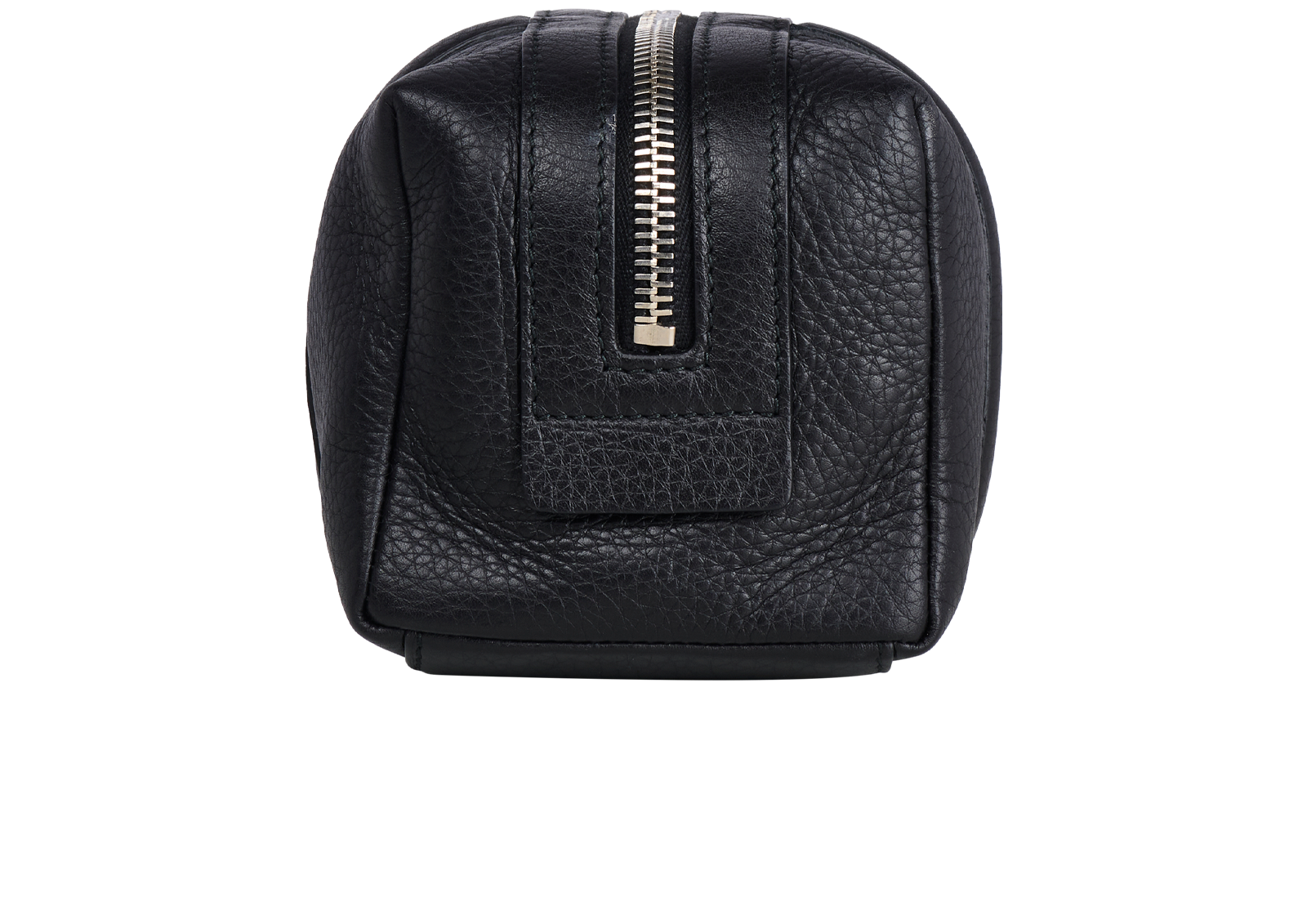 Gucci Small Logo Embossed Cosmetic Pouch, &pound;250, Accessories, Black, Leather, Bottom view